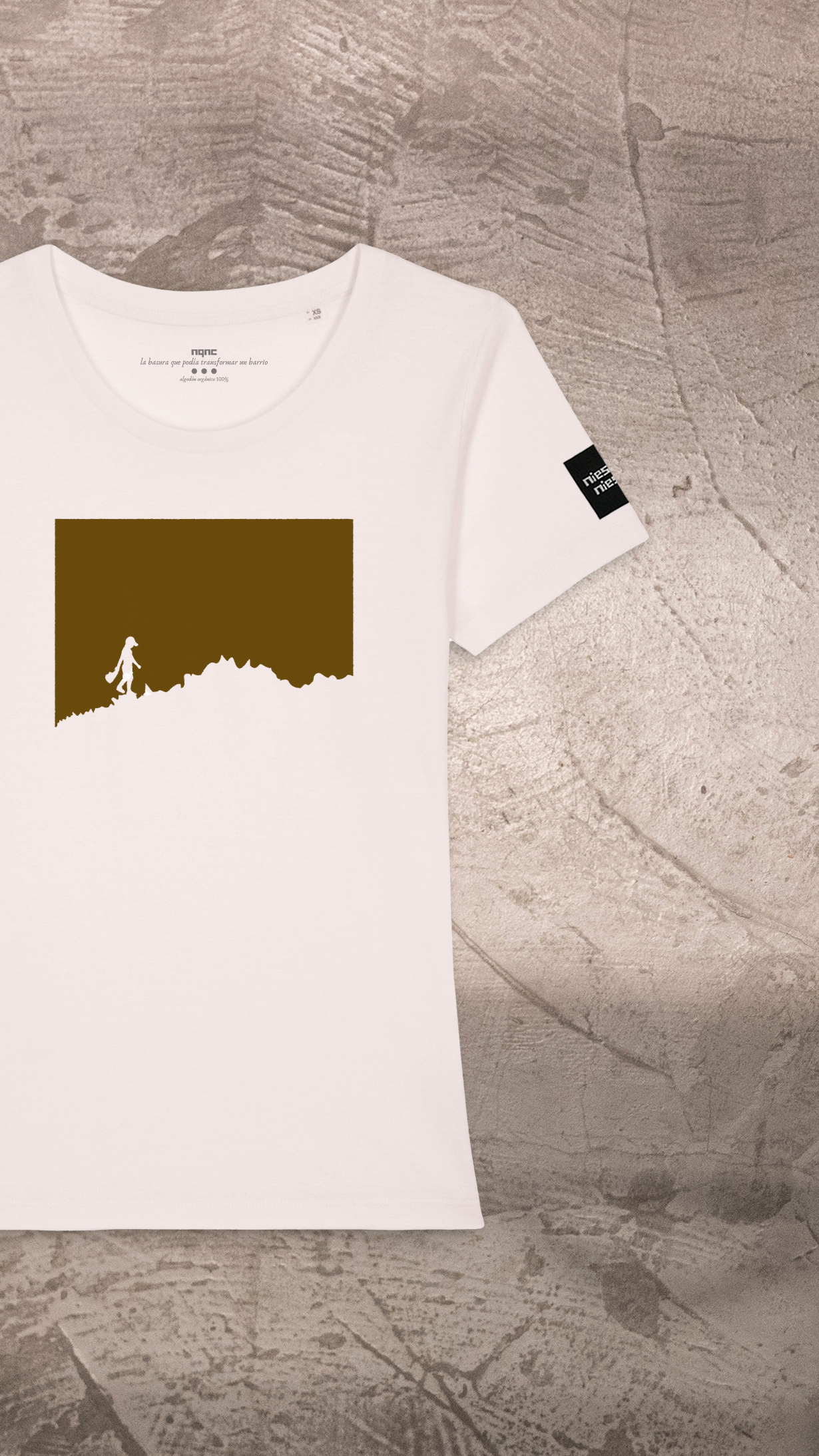 CAMISETA CHICA VINTAGE KELVIN RECORTADA