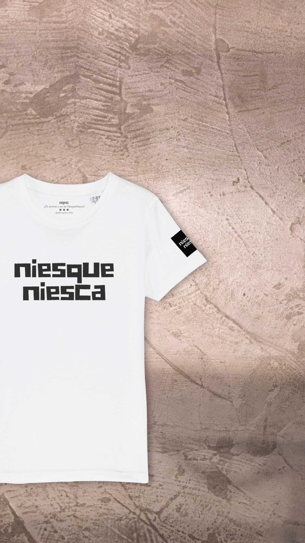 CAMISETA NIÑO BLANCA NQNC RECORTADA