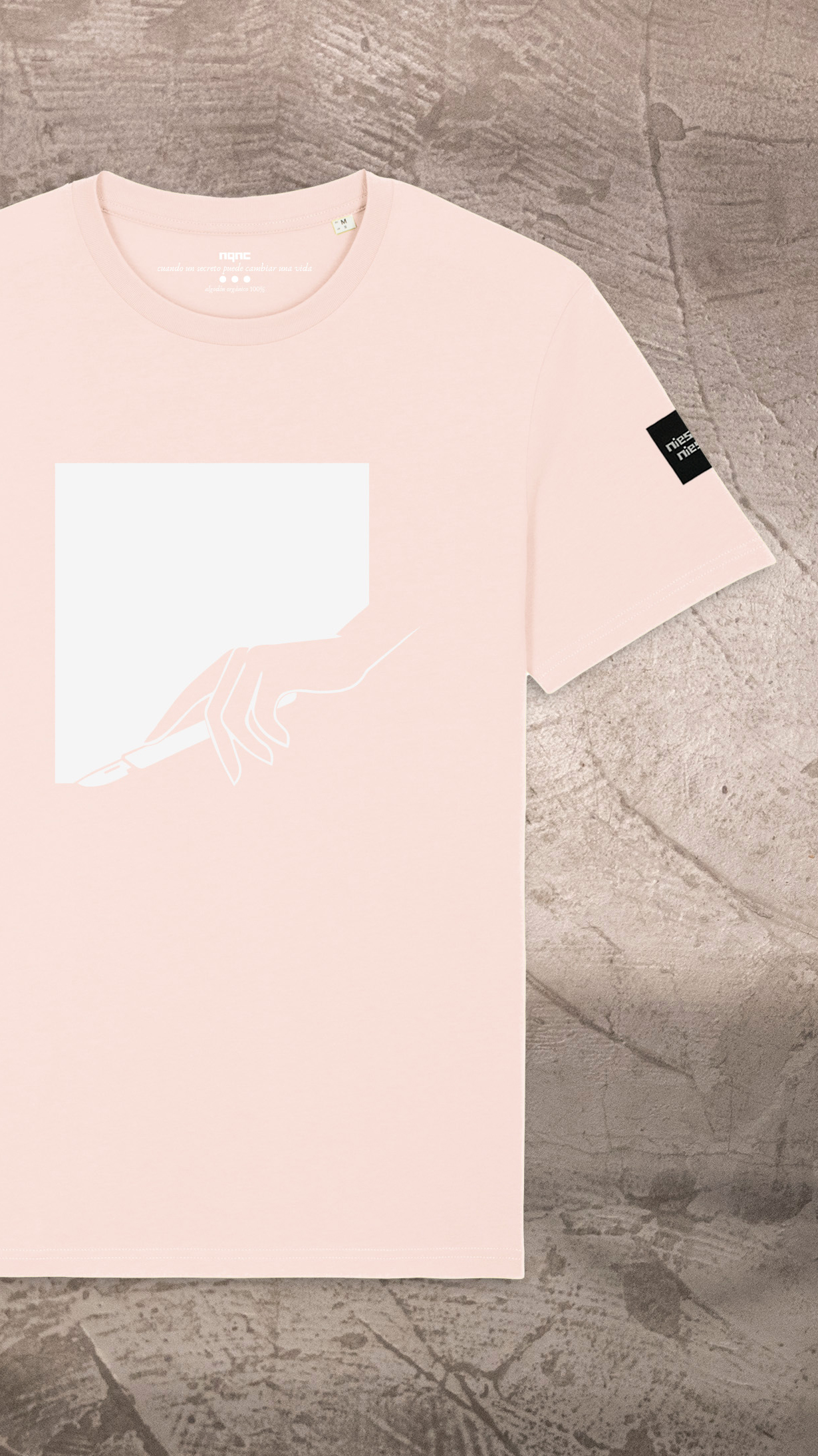 CAMISETA UNISEX PINK JAMES GRÁFICO RECORTADA