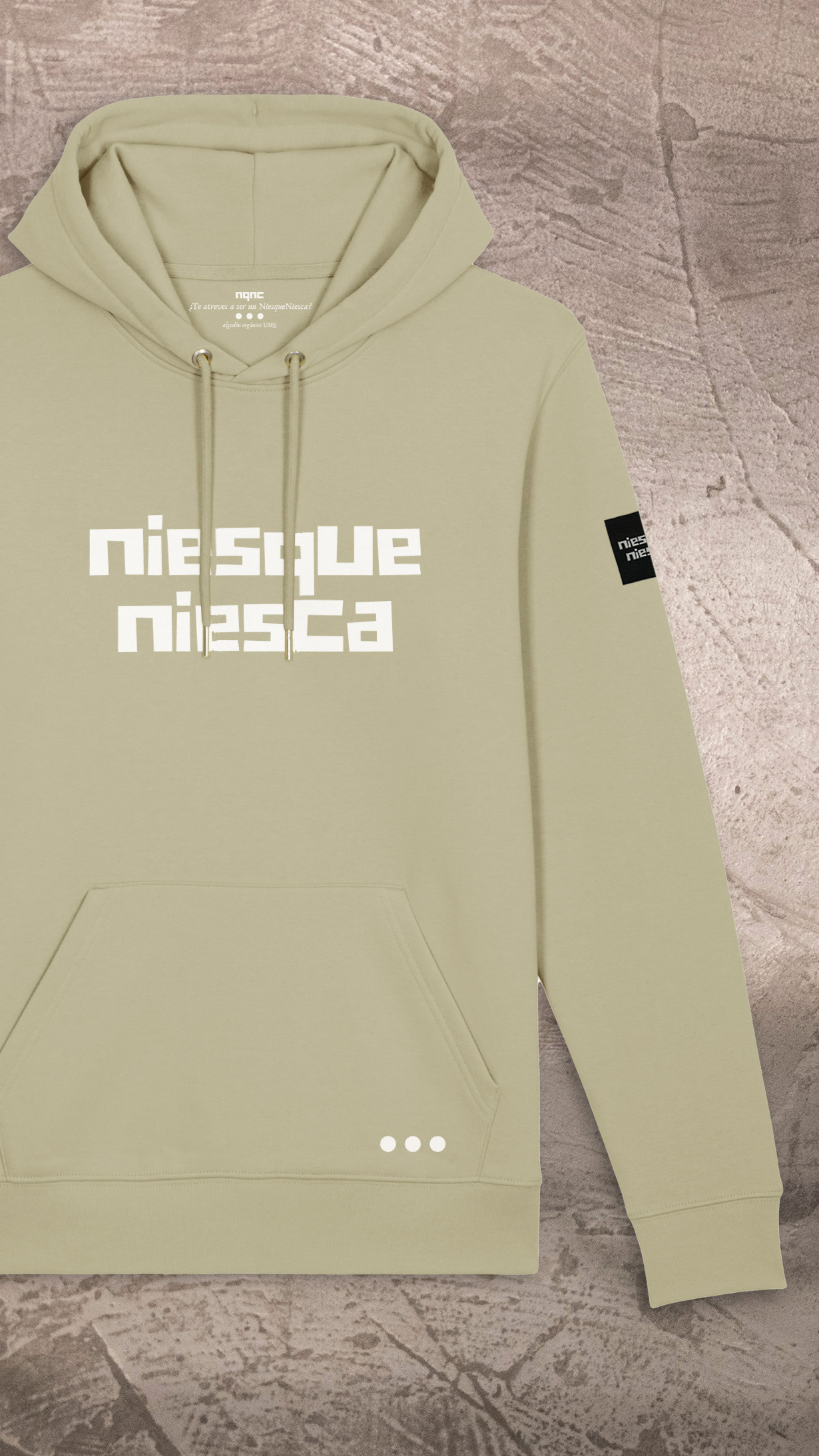 SUDADERA SIN CREMALLERA VERDE RECORTADA