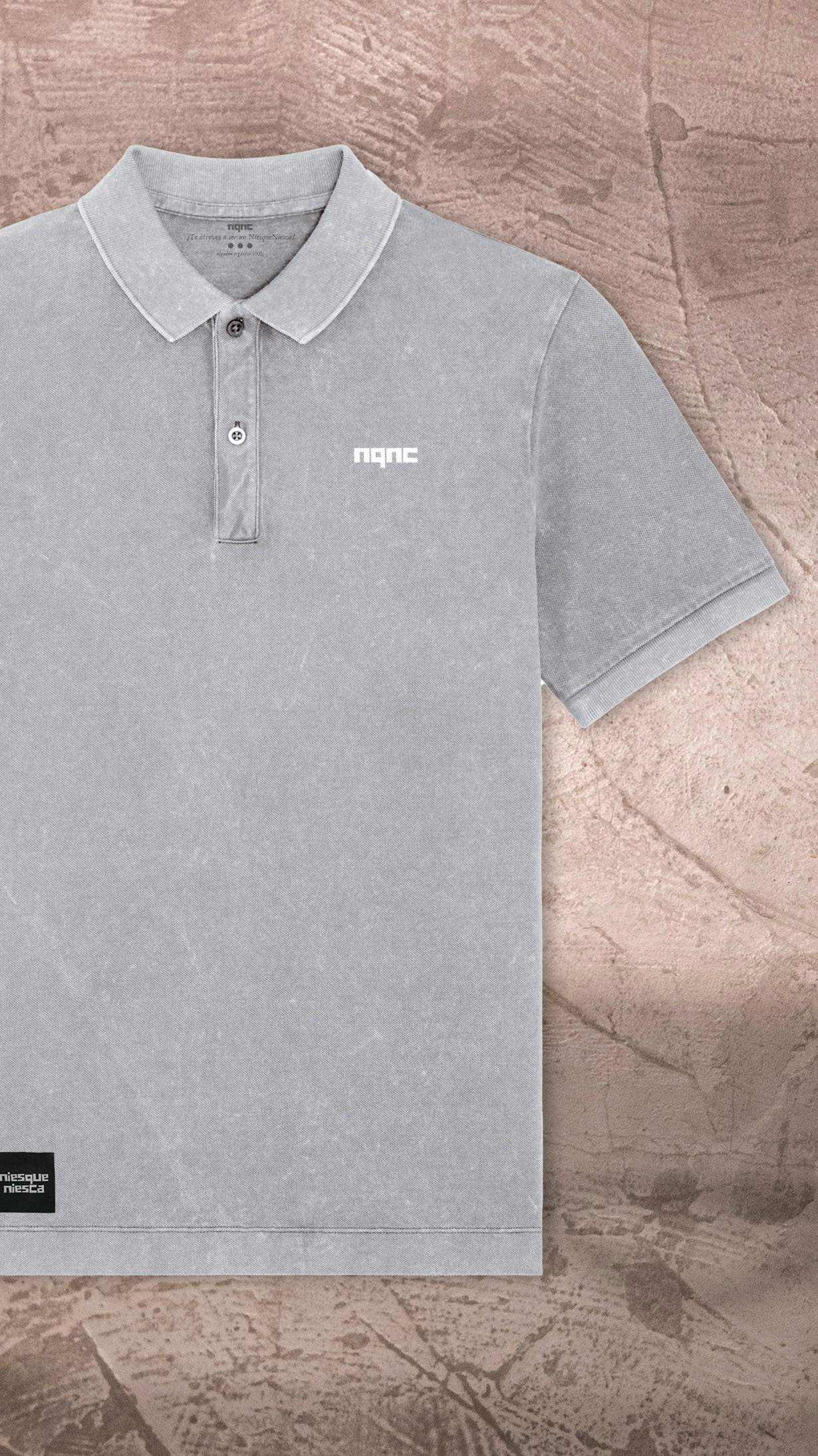 POLO GRIS CLARO VINTAGE