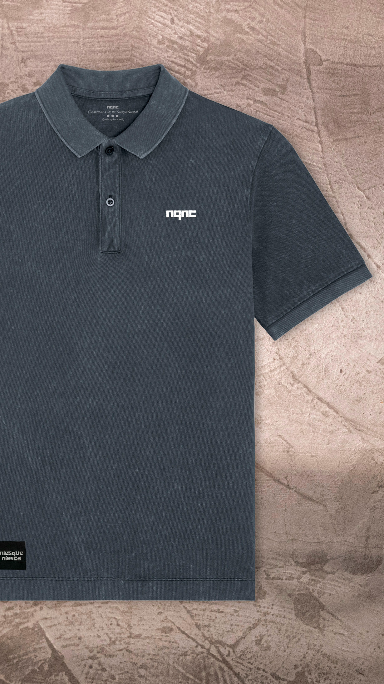 POLO GRIS OSCURO VINTAGE