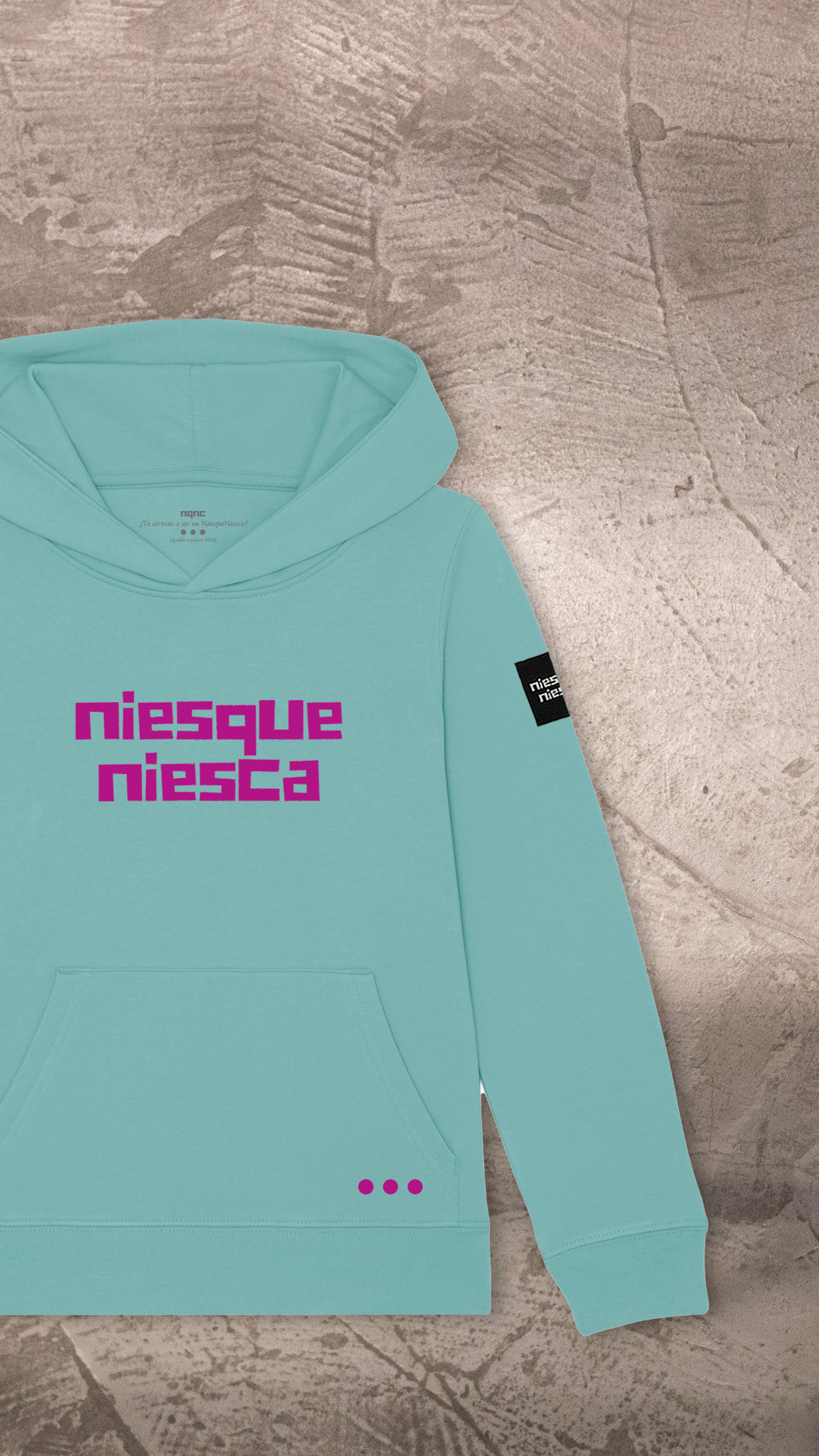 SUDADERA NIÑO CELESTE NQNC RECORTADA