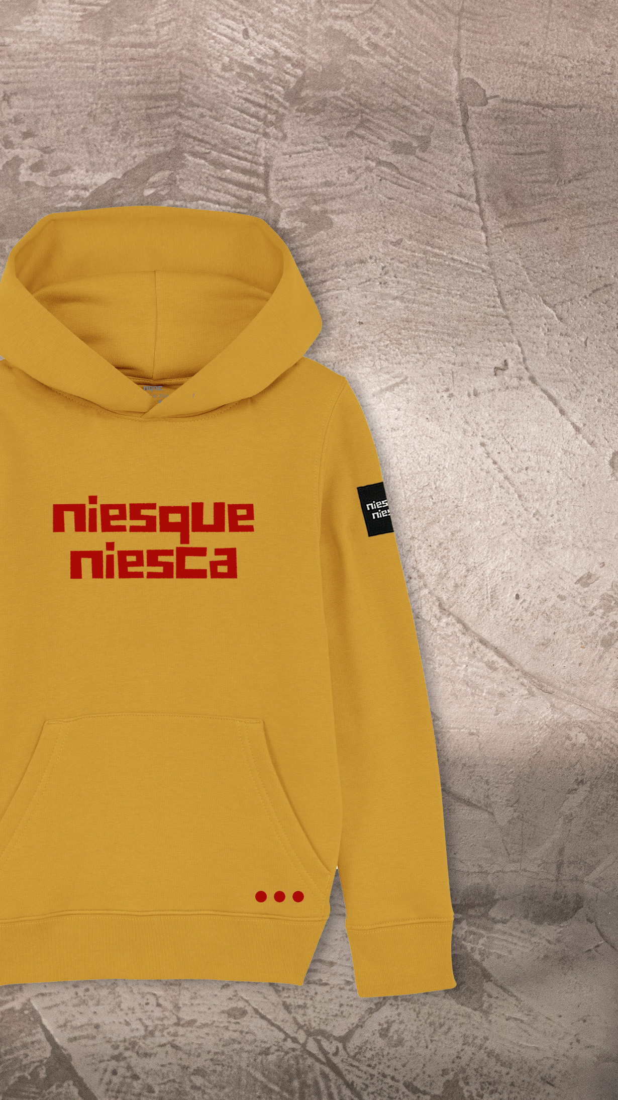 SUDADERA NIÑO OCRE NQNC RECORTADA